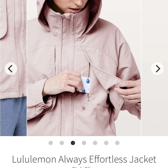 LULULEMON ALWAYS EFFORTLESSS JACKET SIZE 6
PINK BLISS - Picture 3 of 6